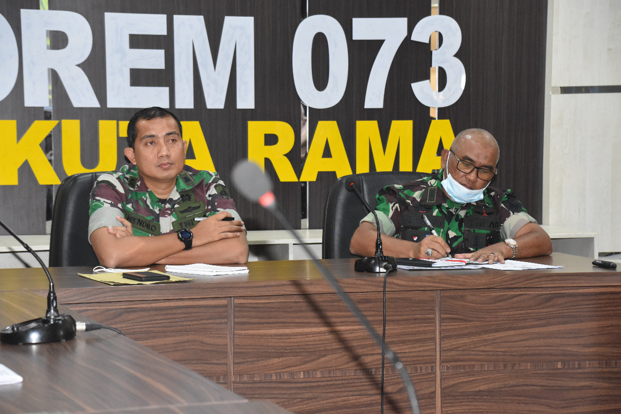 Letkol Czi Hendro Edi Busono Pimpin Rapat Persiapan Serah Terima Jabatan Danrem